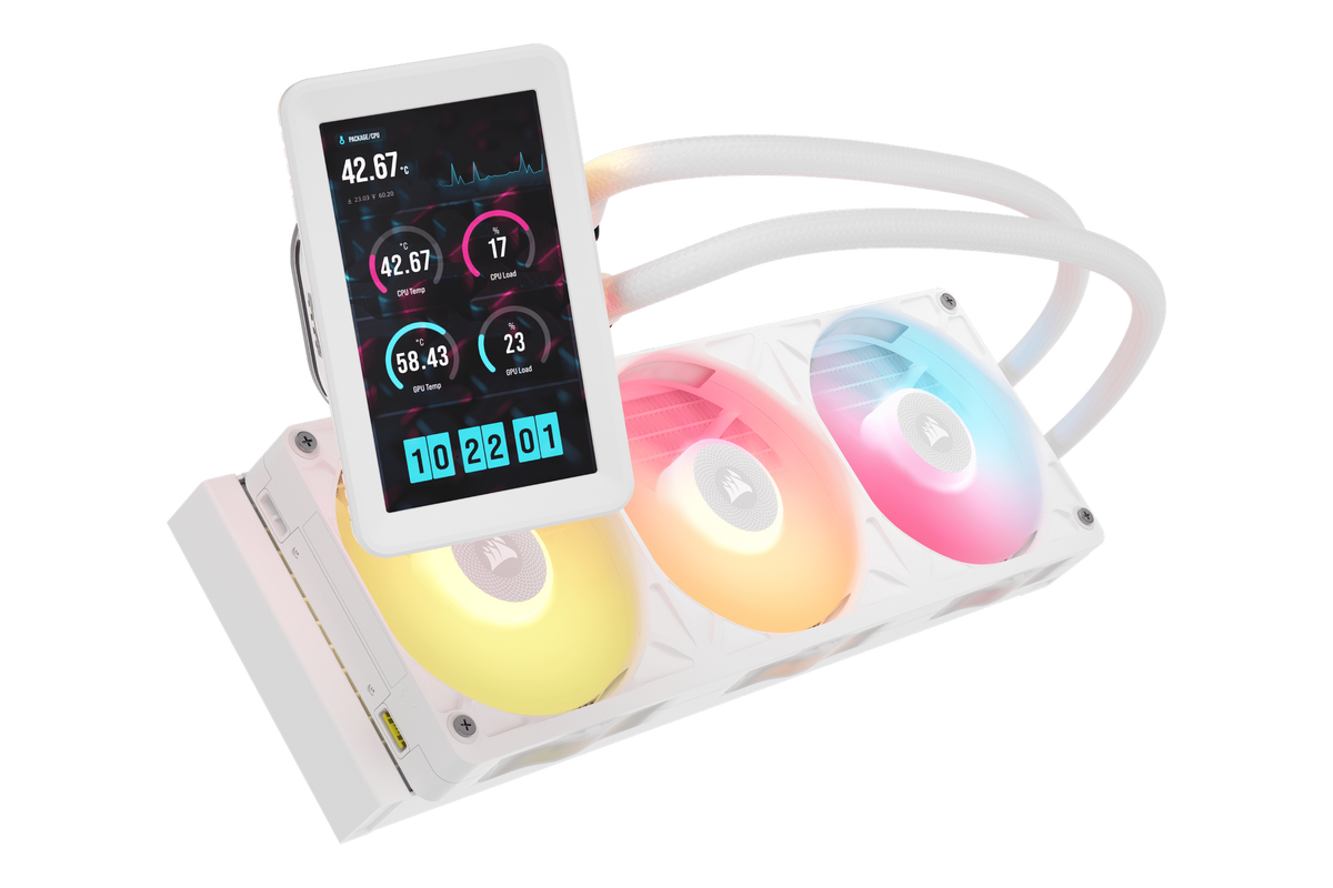Corsair iCUE LINK TITAN II 360 RX LCD AIO Liquid Cooler White — 1