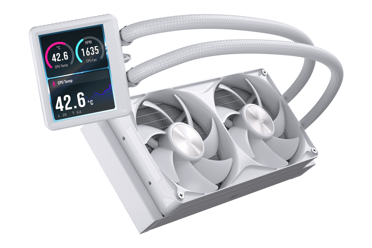 Corsair Nautilus II 240 RS LCD AIO Liquid Cooler White — 1