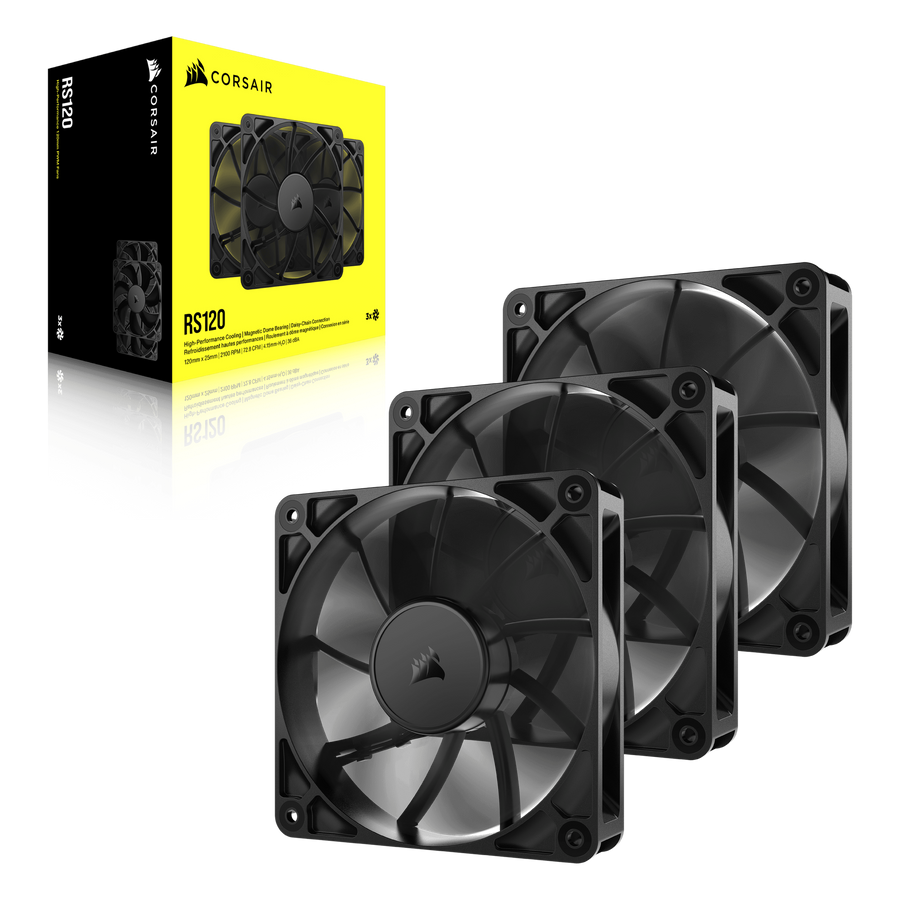 Corsair RS120 120mm 3-Pack Case Fan — 1