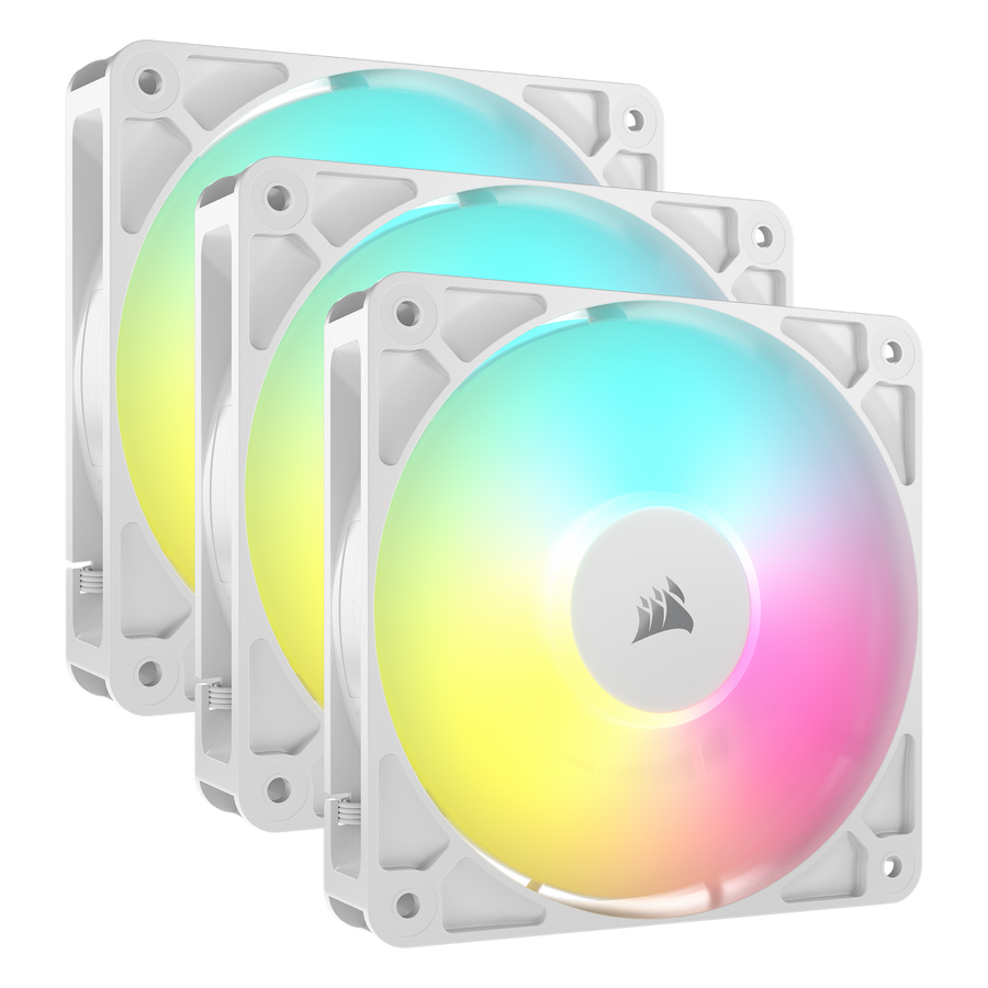 Corsair RS120 ARGB 120mm 3-Pack White Case Fan — 1