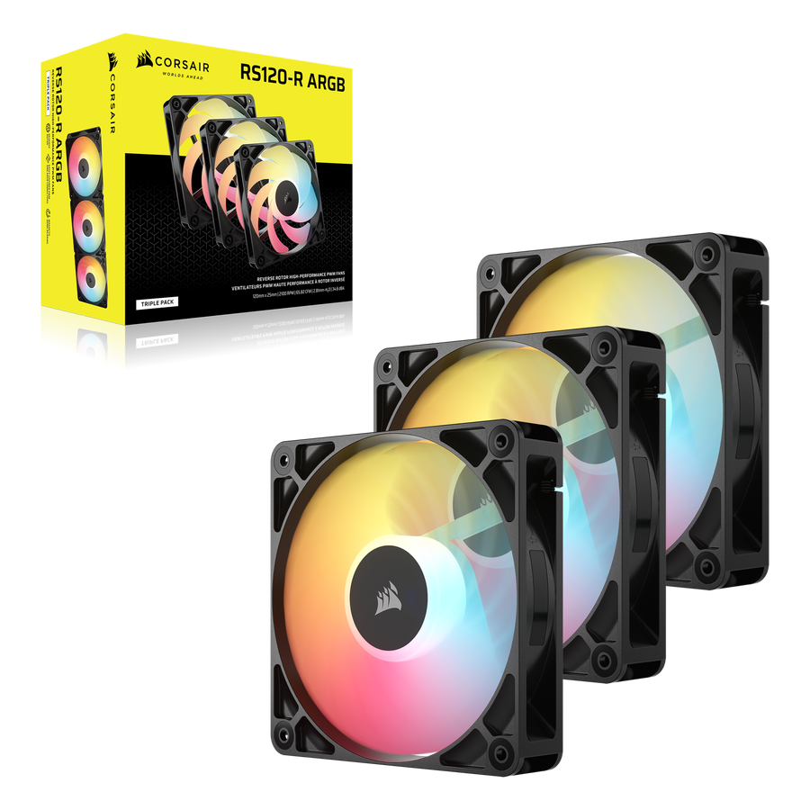 Corsair RS120-R ARGB 120mm 3-Pack Case Fan — 1