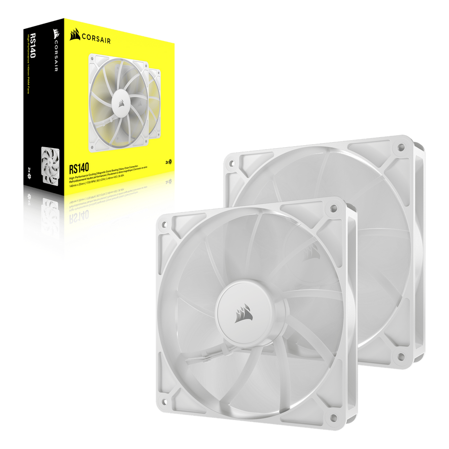 Corsair RS140 140mm 2-Pack White Case Fan — 1