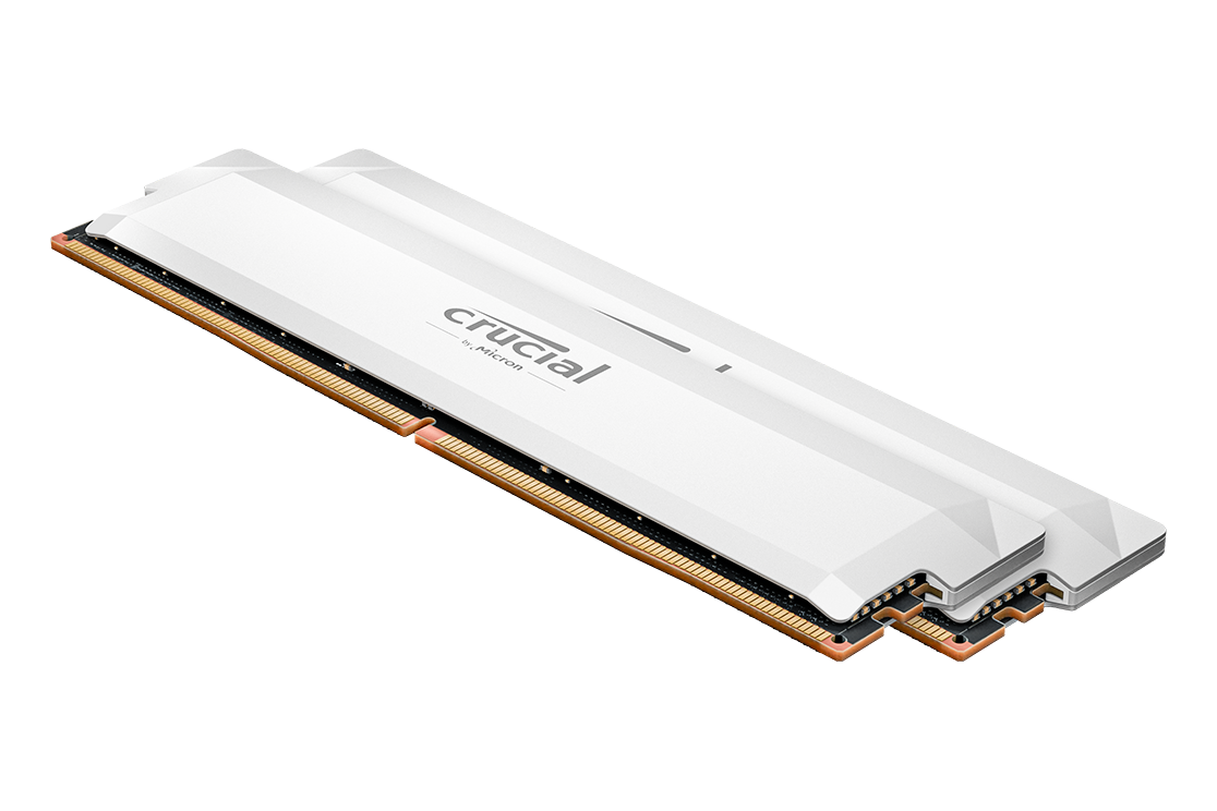 Crucial Pro Overclocking 64GB (2x32GB) DDR5-6400 CL40 White — 1