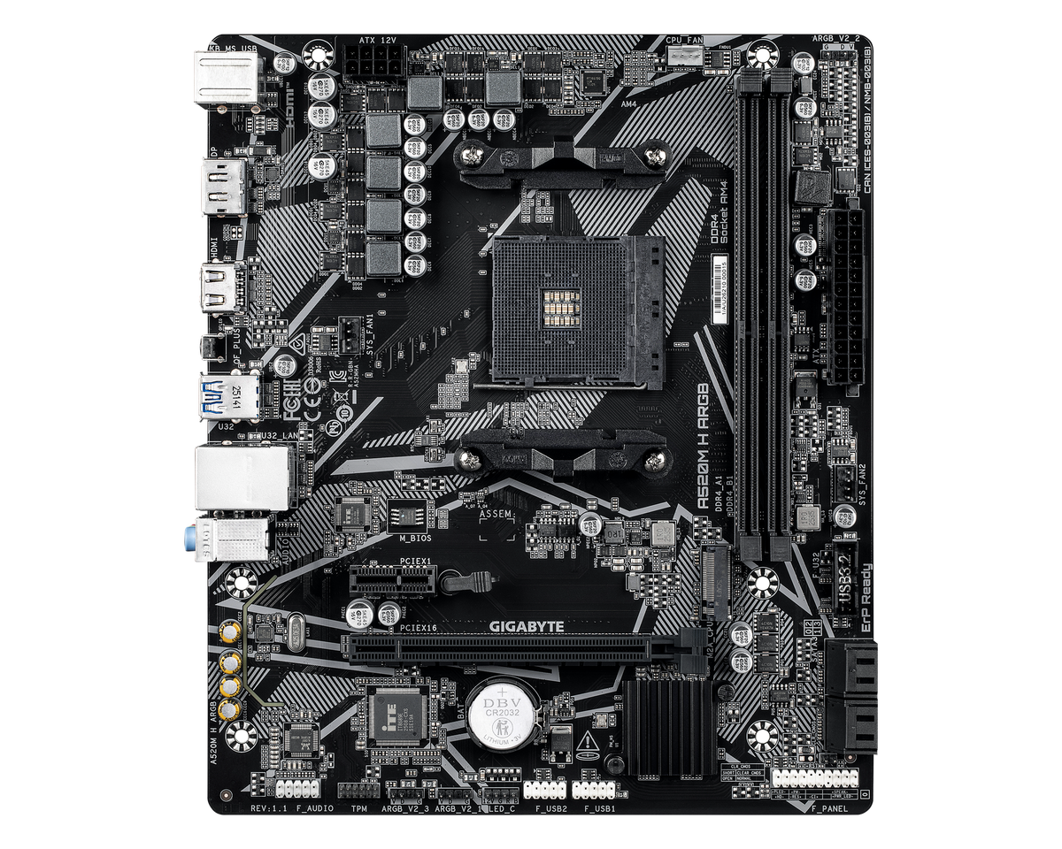 Gigabyte A520M H ARGB — 1