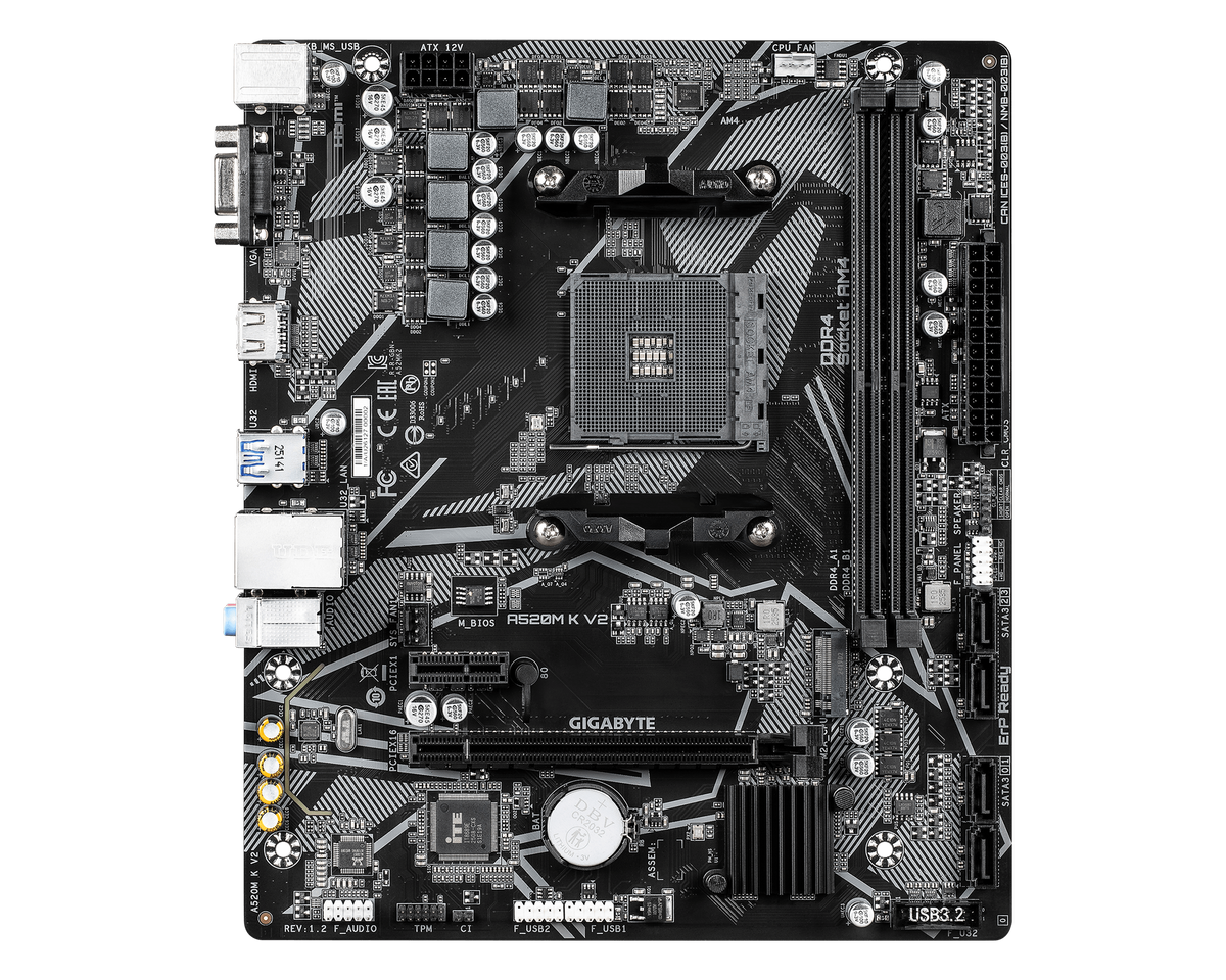 Gigabyte A520M K V2 — 1