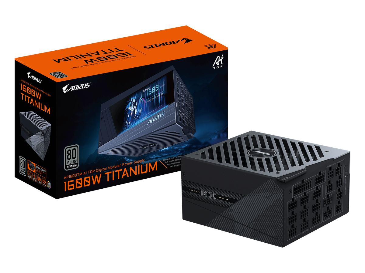 Gigabyte AORUS 1600W 80+ Titanium AI TOP — 1
