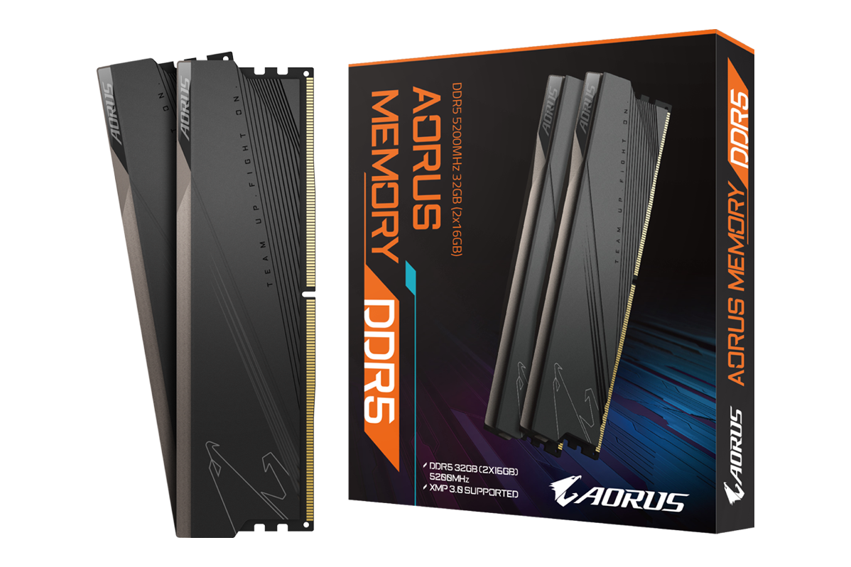 Gigabyte AORUS 32GB (2x16GB) DDR5-5200 CL40 Grey — 1