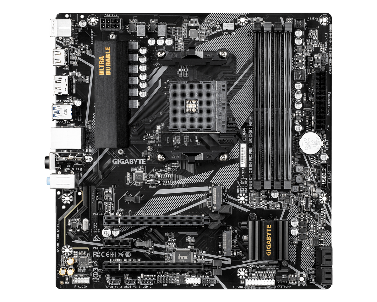 Gigabyte B550M DS3H AC R2 — 1