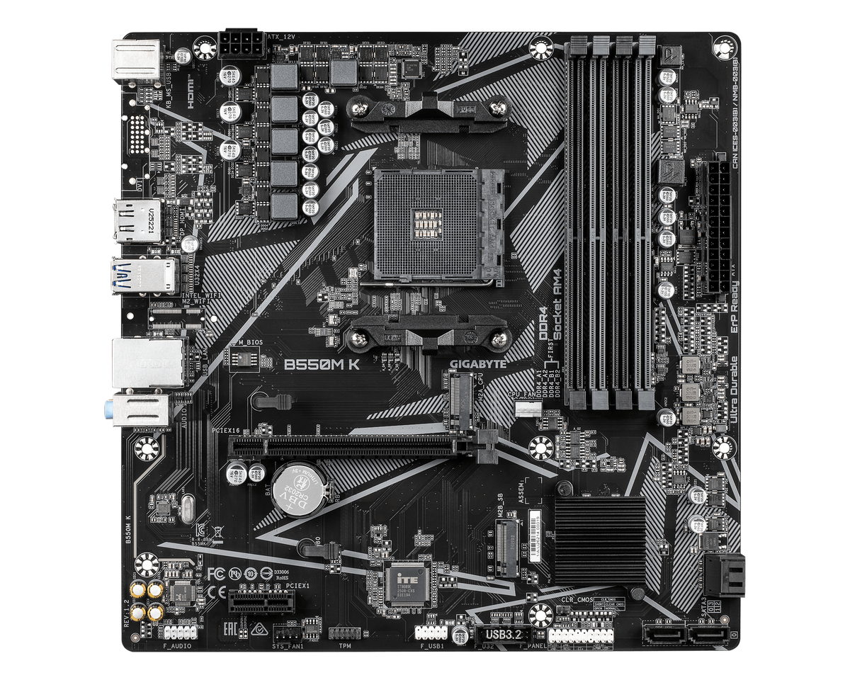 Gigabyte B550M K — 1