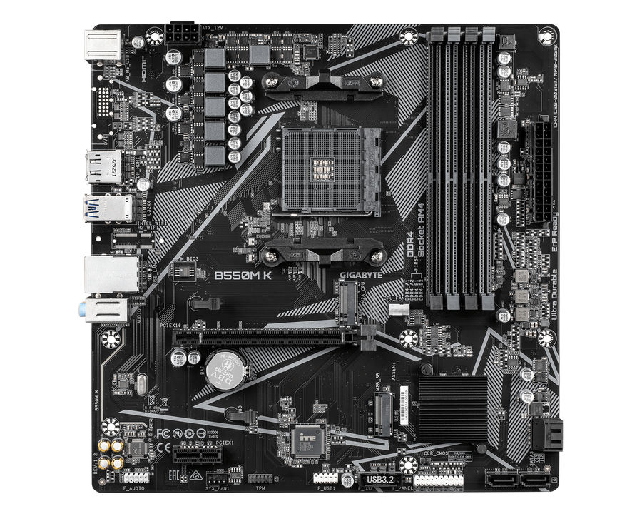 Gigabyte B550M K — 1