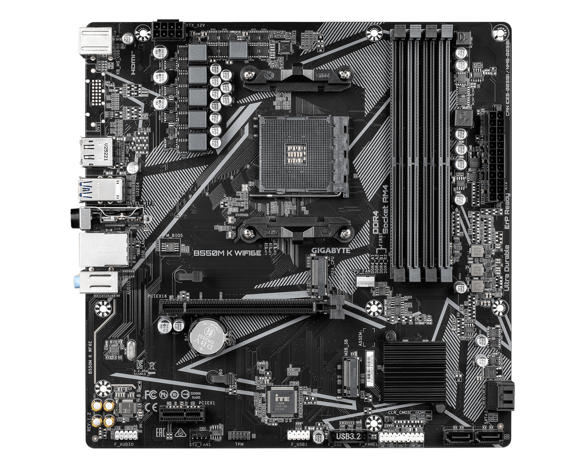 Gigabyte B550M K WIFI6E — 1