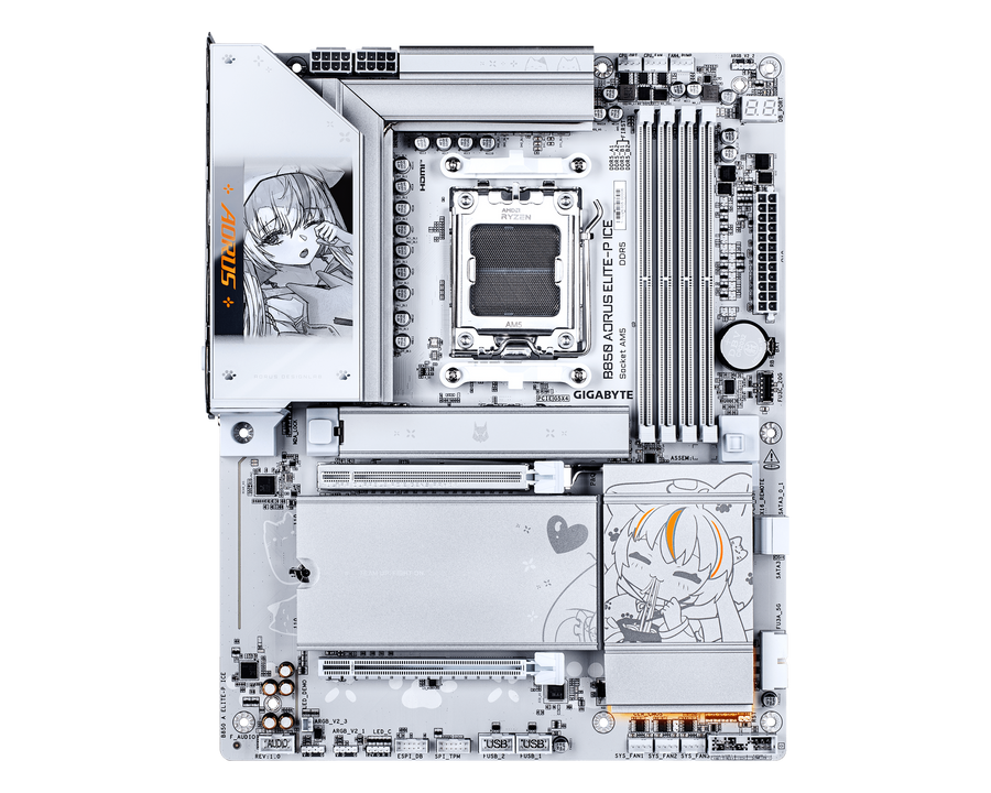 Gigabyte B850 AORUS ELITE-P ICE — 1