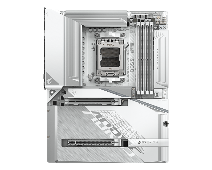 Gigabyte B850 AORUS STEALTH ICE — 1