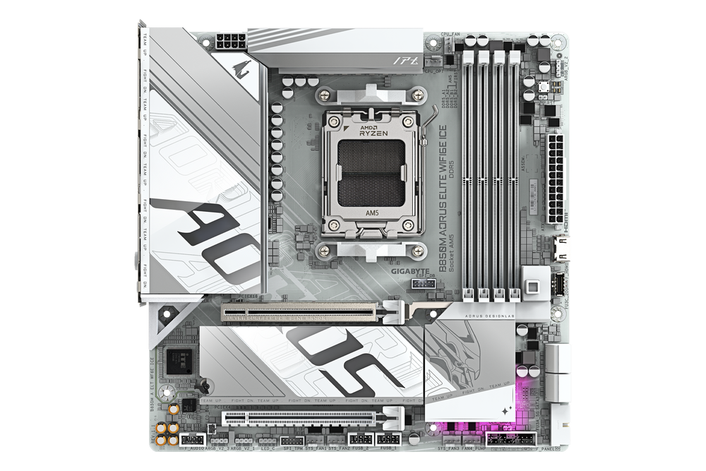 Gigabyte B850M AORUS ELITE WIFI6E ICE — 1