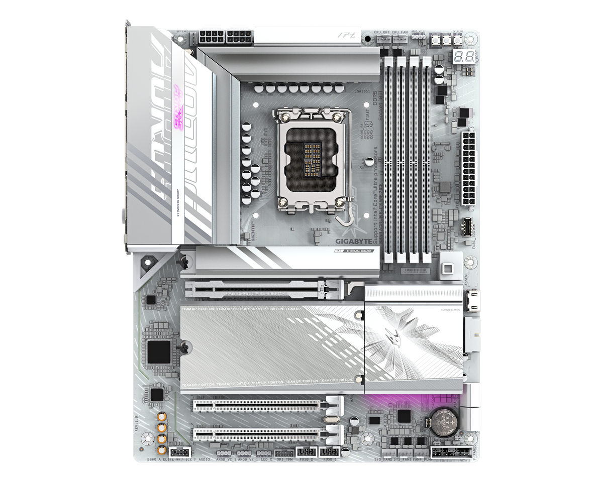 Gigabyte B860 AORUS ELITE WIFI7 ICE — 1