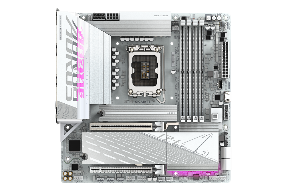 Gigabyte B860M AORUS ELITE WIFI6E ICE — 1