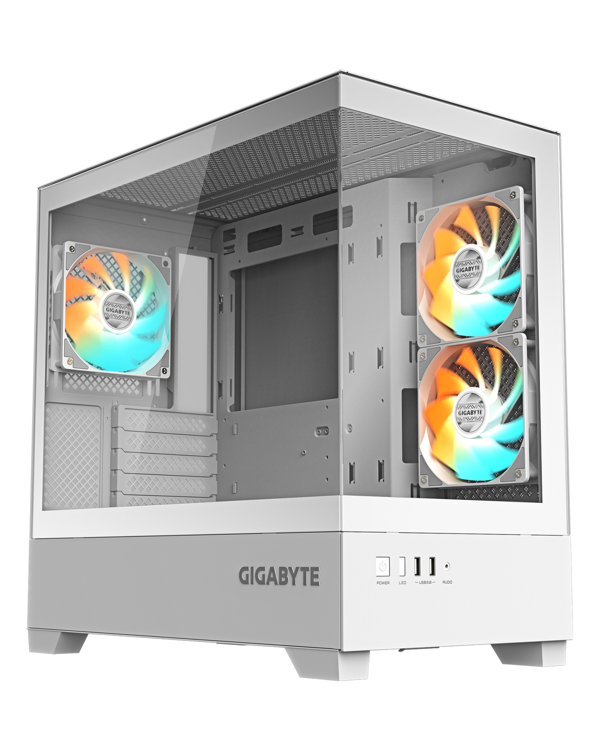Gigabyte C201 PANORAMIC ICE Micro-ATX Tower — 1