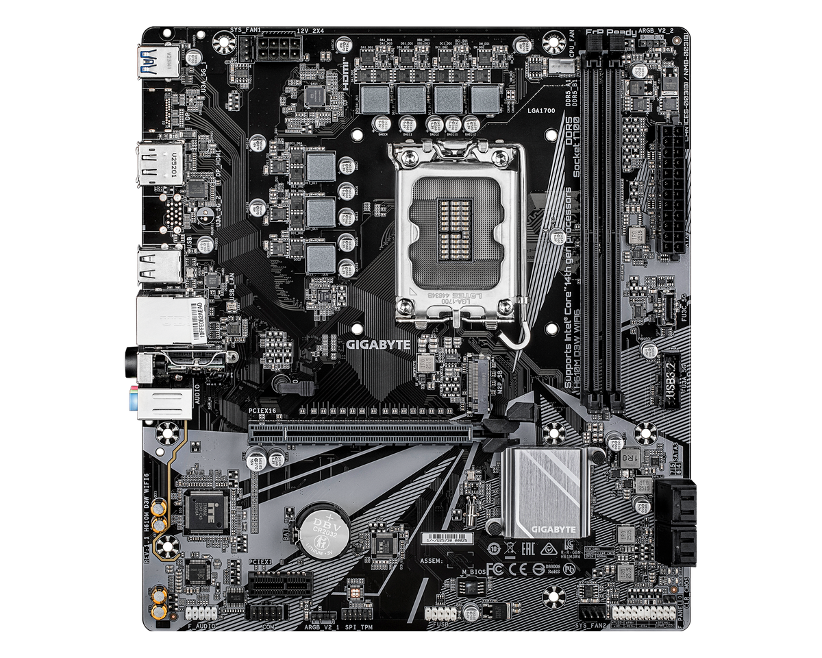 Gigabyte H610M D3W WIFI6 — 1
