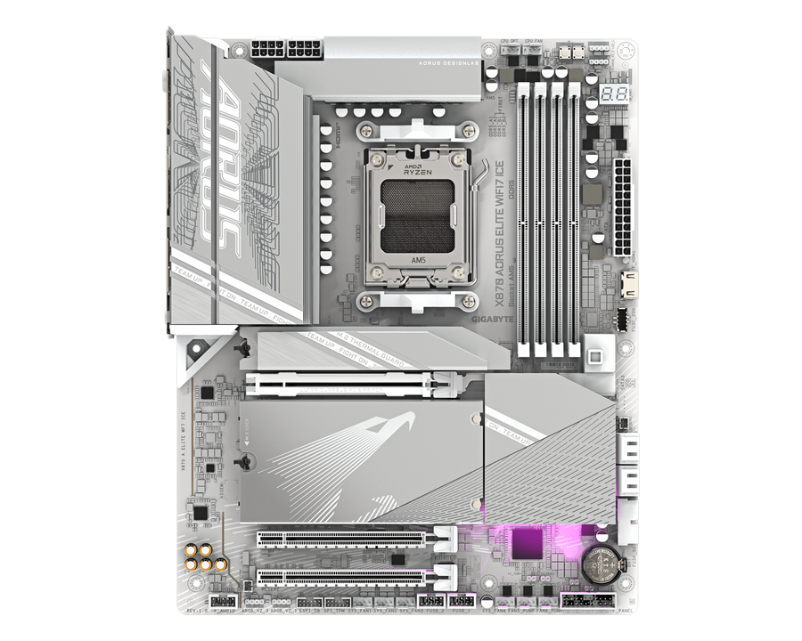 Gigabyte X870 AORUS ELITE WIFI7 ICE — 1