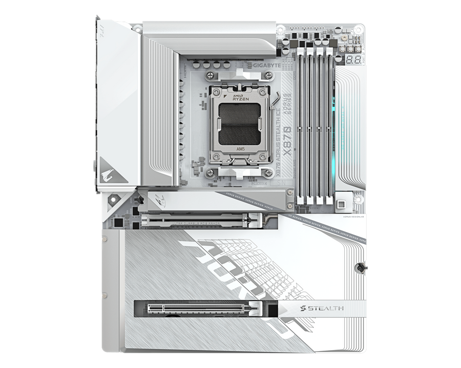Gigabyte X870 AORUS STEALTH ICE — 1