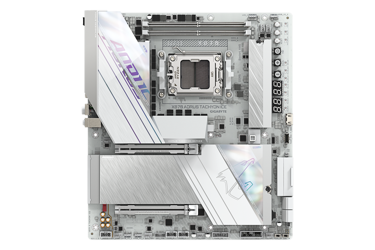 Gigabyte X870 AORUS TACHYON ICE — 1