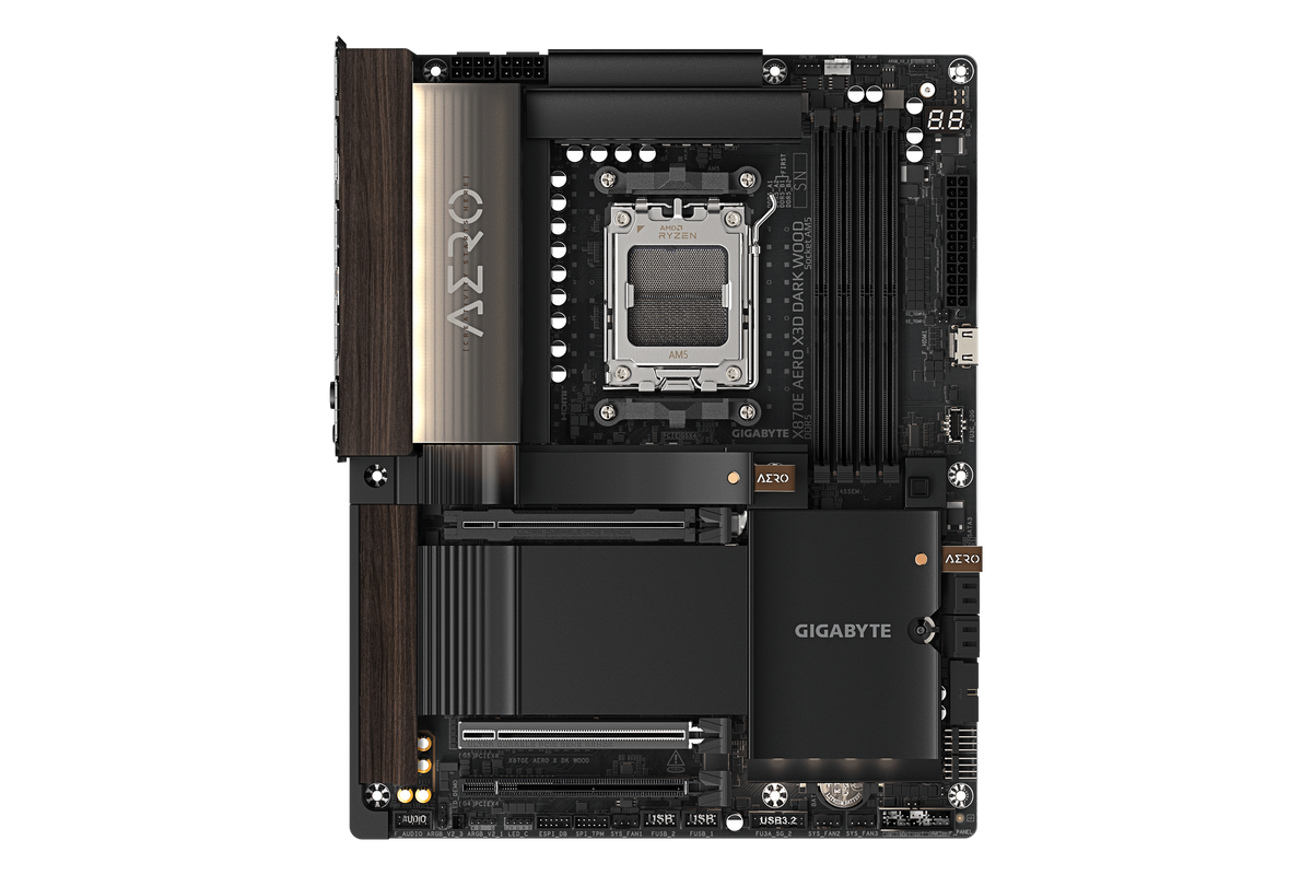 Gigabyte X870E AERO X3D DARK WOOD — 1