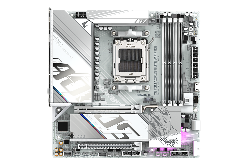 Gigabyte X870M AORUS ELITE WIFI7 ICE — 1
