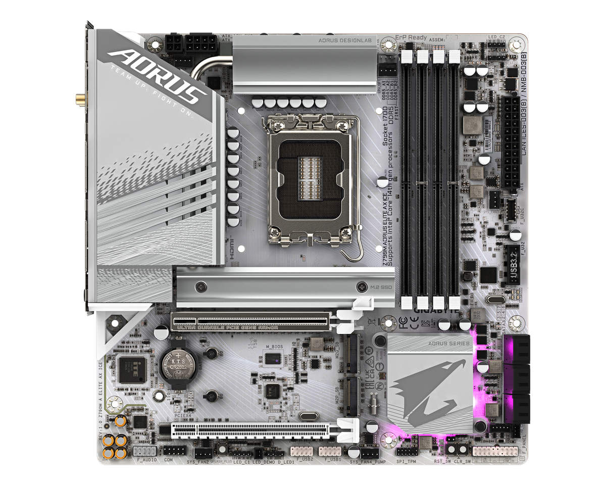 Gigabyte Z790M AORUS ELITE AX ICE — 1