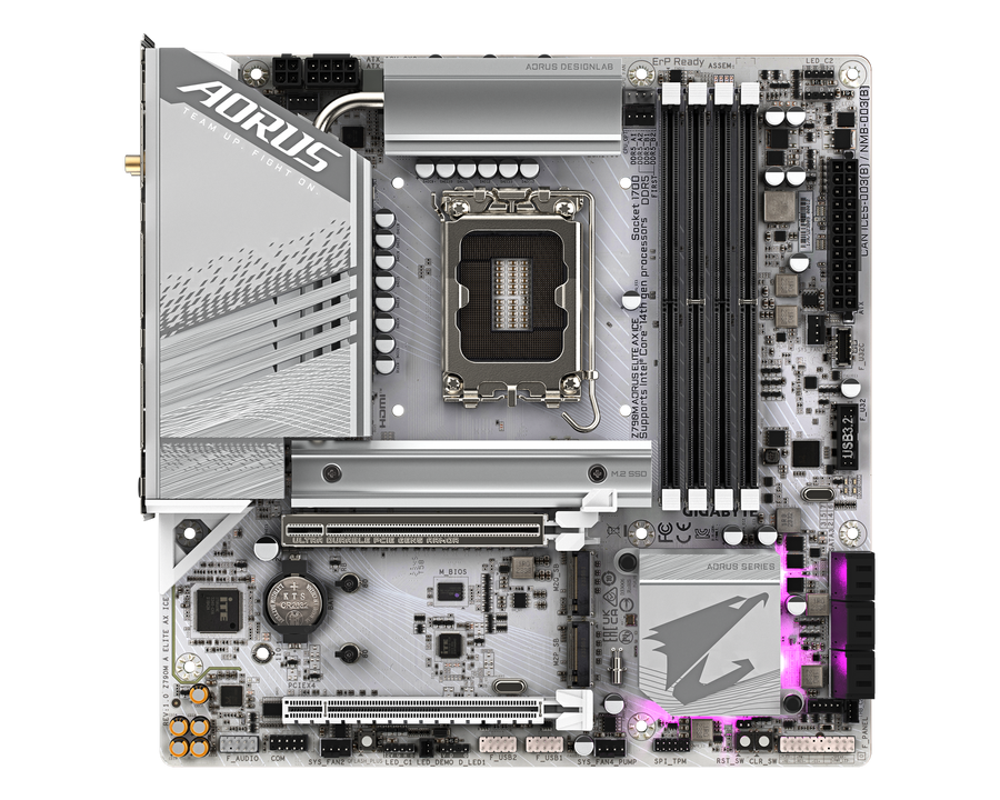 Gigabyte Z790M AORUS ELITE AX ICE — 1