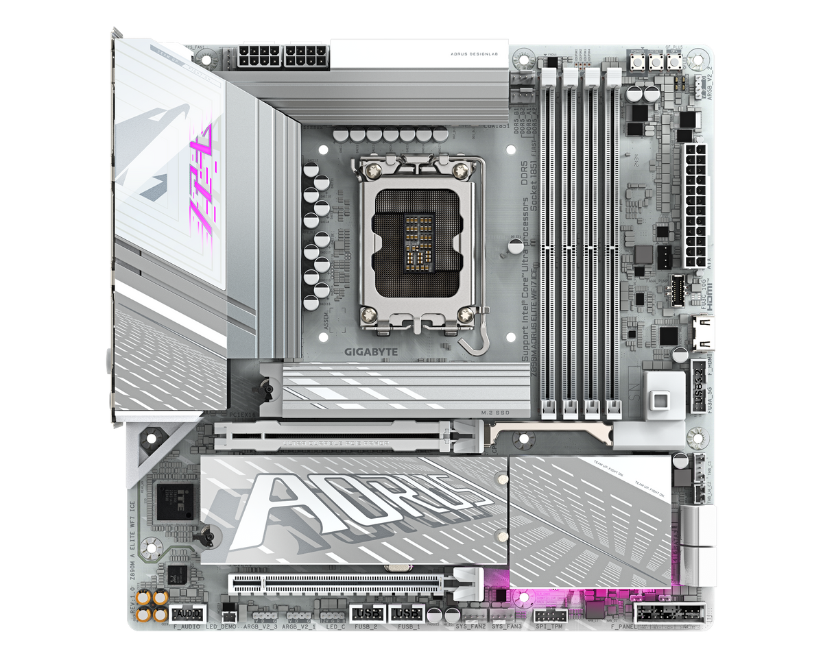 Gigabyte Z890M AORUS ELITE WIFI7 ICE — 1