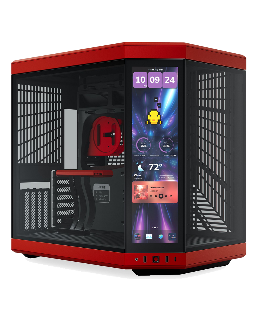 HYTE Y70 Touch Infinite Black Cherry Mid Tower — 1