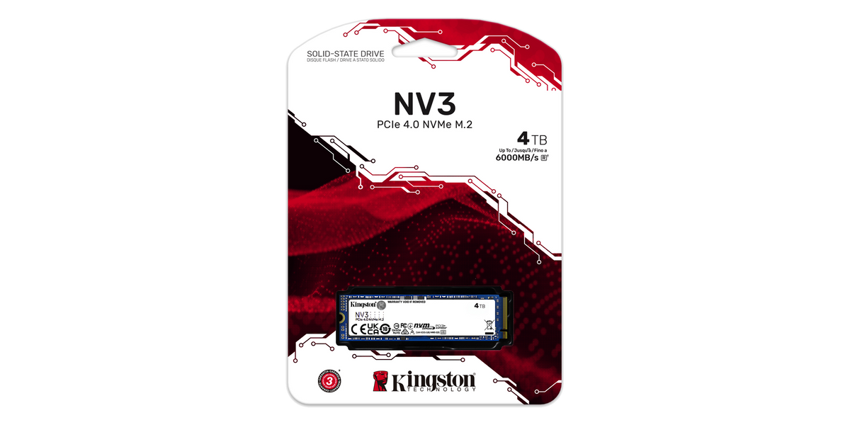 Kingston NV3 4TB PCIe 4.0 NVMe — 4