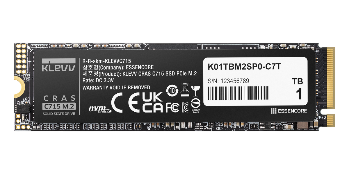 KLEVV CRAS C715 1TB PCIe 3.0 NVMe — 1