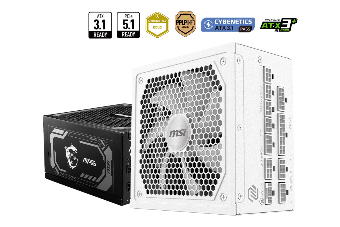 MSI MAG 1000W 80+ Gold (A1000GL PCIE5) — 1