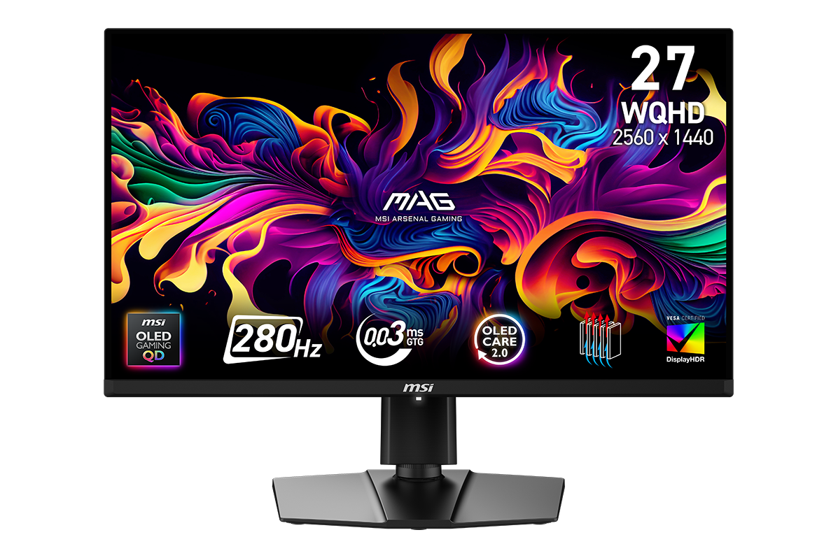 MSI MAG 271QP QD-OLED X28 27″ QHD 280Hz — 1