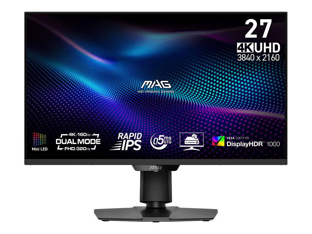MSI MAG 274UPDF E16M 27″ 4K 320Hz Mini-LED Rapid IPS — 1