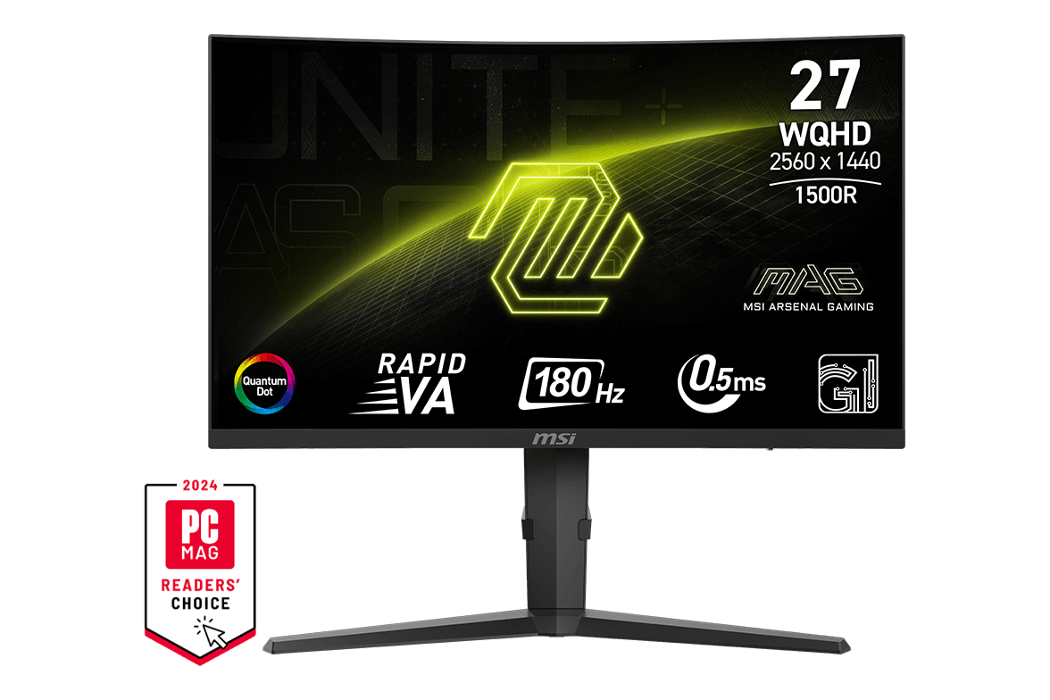 MSI MAG 275CQRF QD E2 27″ QHD 180Hz VA — 1