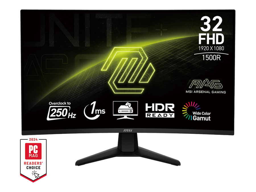 MSI MAG 32C6X 32″ FHD 250Hz VA — 1