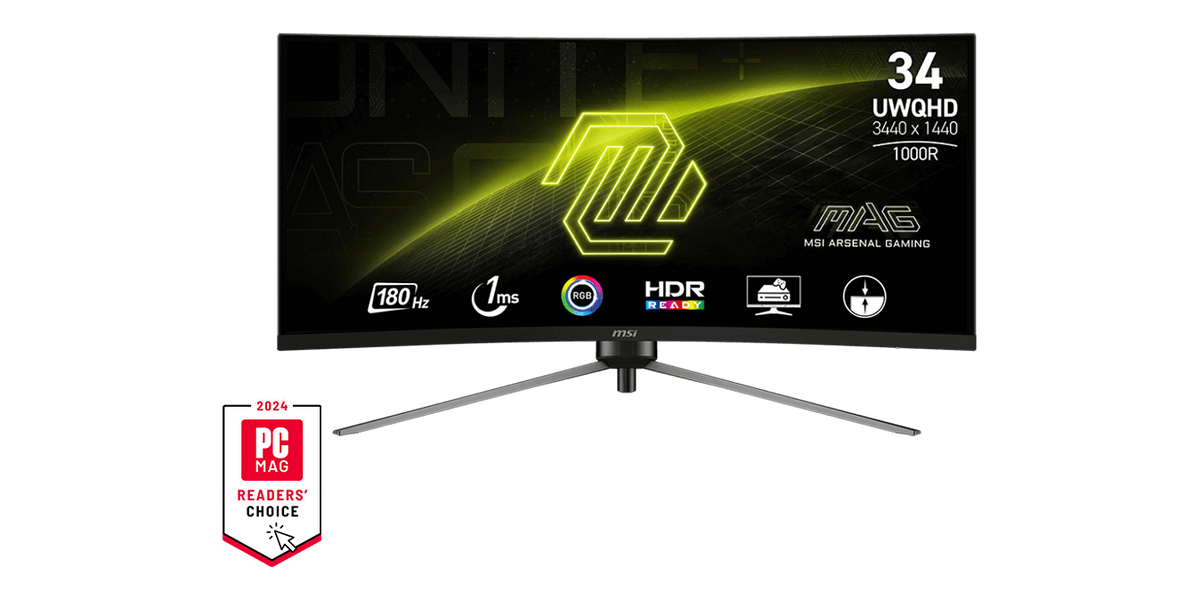 MSI MAG 345CQR 34″ UWQHD 180Hz VA — 1