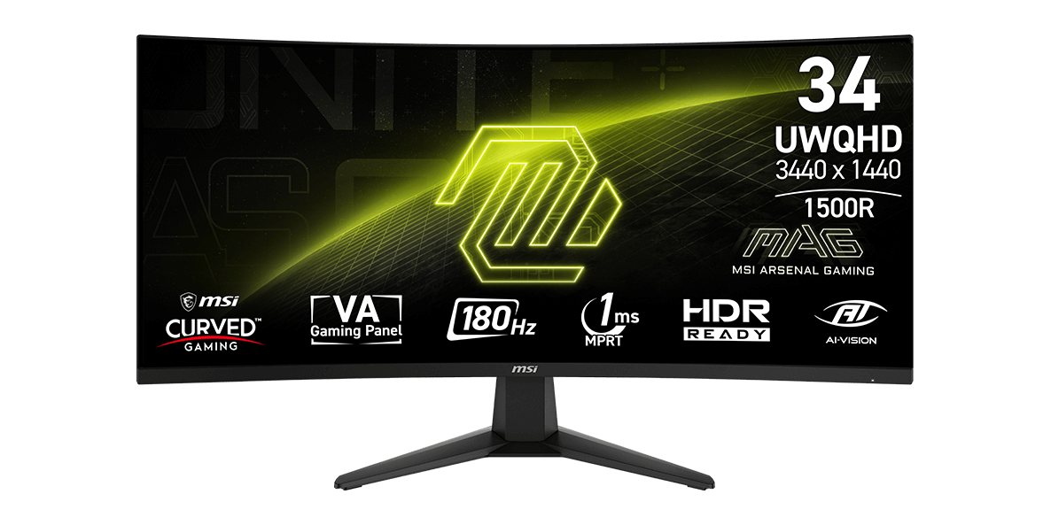 MSI MAG 346CQ 34″ UWQHD 180Hz VA — 1