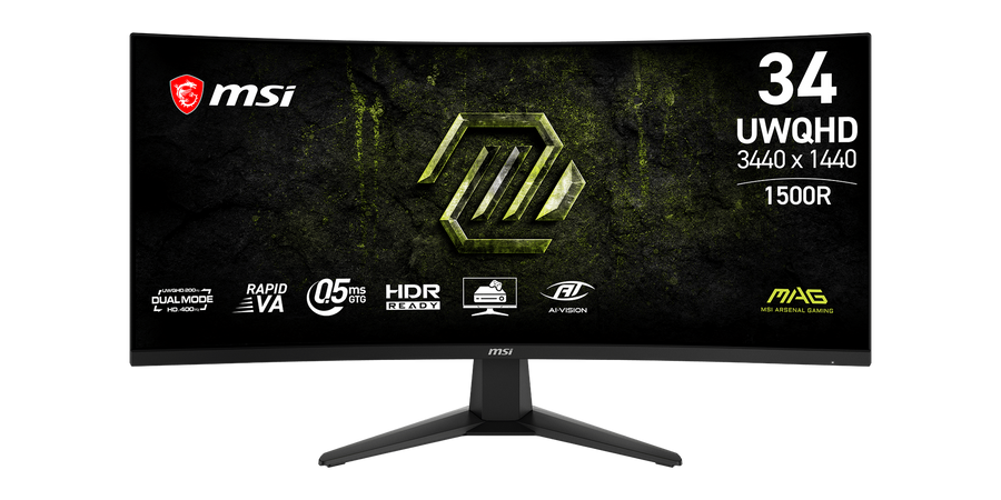 MSI MAG 346CQDF E20 34″ UWQHD 400Hz VA — 1