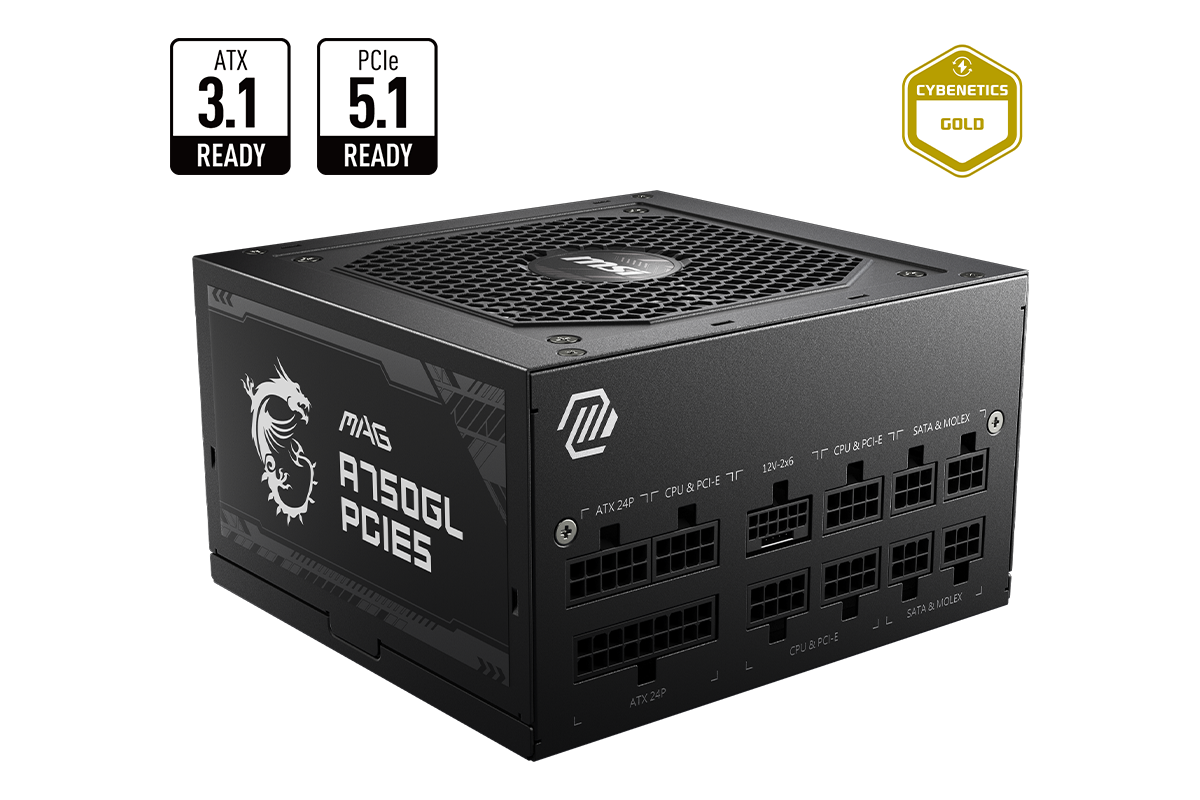 MSI MAG 750W 80+ Gold (A750GL PCIE5) — 1