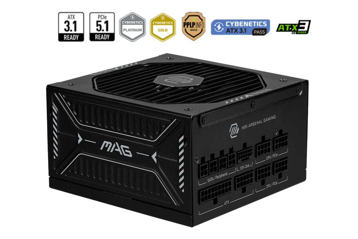 MSI MAG 850W 80+ Gold (A850GLS PCIE5) — 1