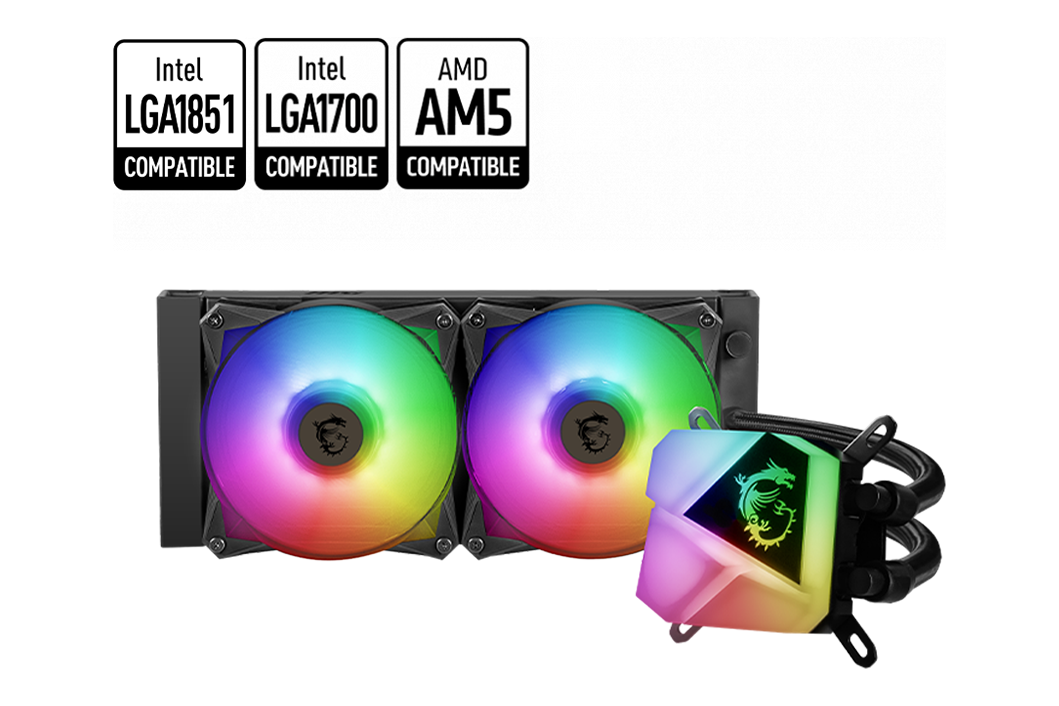 MSI MAG CoreLiquid C280 AIO Liquid Cooler — 1