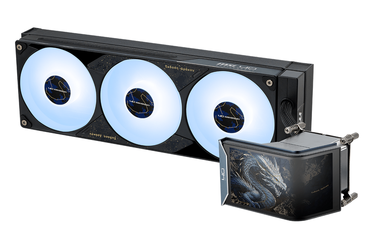MSI MEG CoreLiquid E15 DRACO EPIC EDITION AIO Liquid Cooler — 1