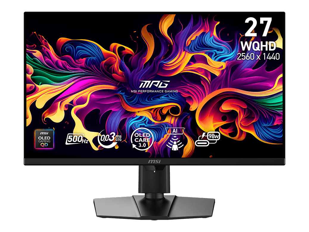 MSI MPG 271QR QD-OLED X50 27″ QHD 500Hz — 1