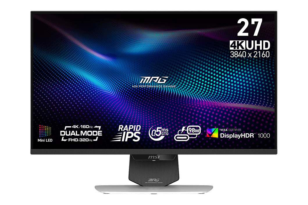 MSI MPG 274URDFW E16M 27″ 4K 320Hz Mini-LED Rapid IPS — 1