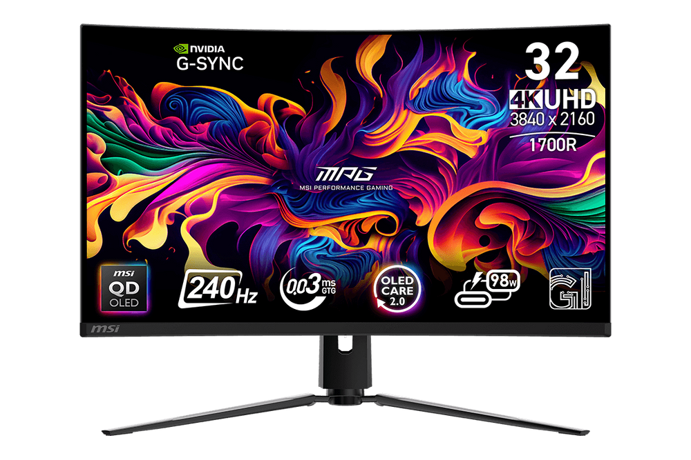 MSI MPG 321CURX QD-OLED 32″ 4K 240Hz — 1