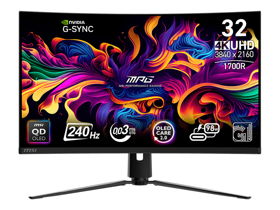 MSI MPG 321CURX QD-OLED 32″ 4K 240Hz — 1