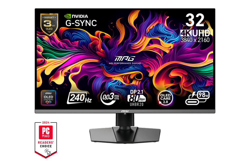 MSI MPG 322URX QD-OLED 32″ 4K 240Hz — 1
